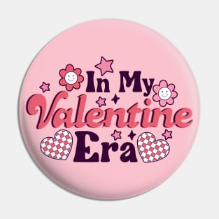 In My Valentine Era Checkered Heart Feb 14th Pin