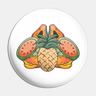 Tropical Fruit Party Pin