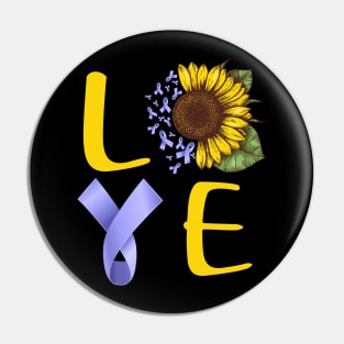 love stomach cancer sunflower Pin