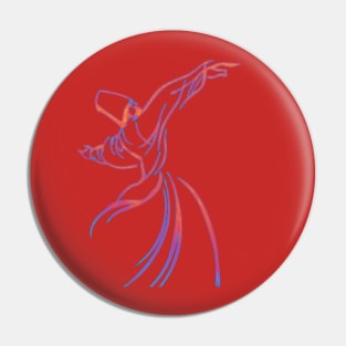 Energetic Dancing Sufi Pin