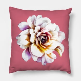 White Rose Pillow