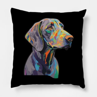 Weimaraner Dog Art Pillow