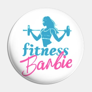 Fitness Barbie  Graphic T-shirt 01 Pin