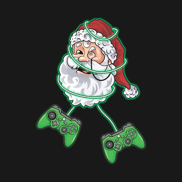 Santa Claus Play Video Game Controllers Gamers Funny Ugly Christmas Men Women For Women Men by paynegabriel