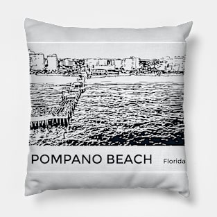 Pompano Beach Florida Pillow