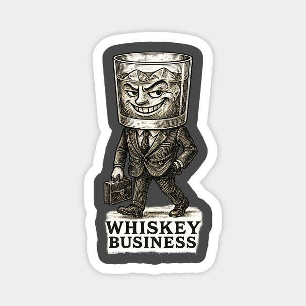 Whiskey Business Magnet by Dr. Cork