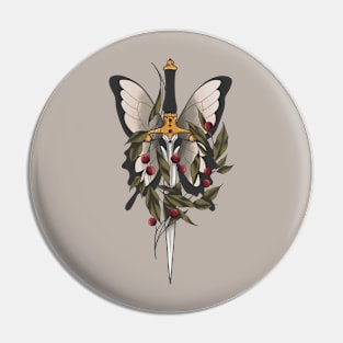 Butterfly Dagger Pin