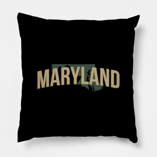 Maryland State Pillow by Novel_Designs