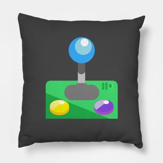 player B joystick Pillow by prettyguardianstudio