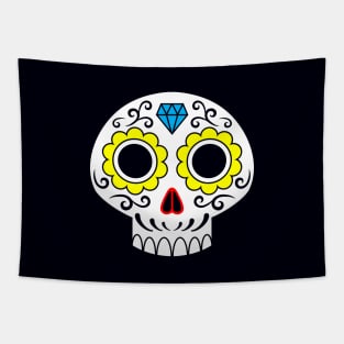 Sugar skull for a cake Tapestry