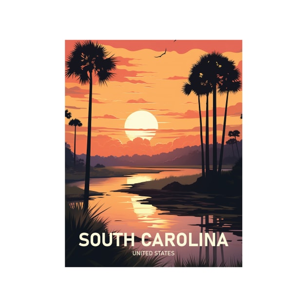 SOUTH CAROLINA by MarkedArtPrints