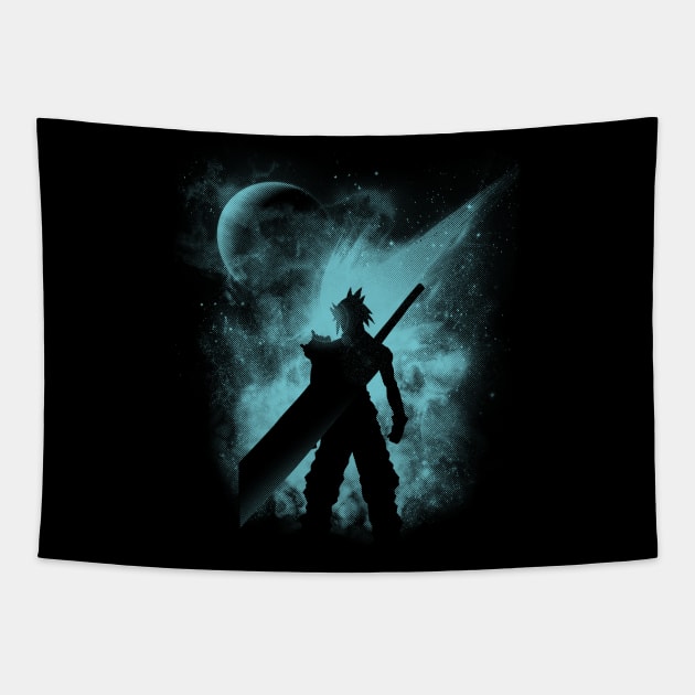 Ex-Soldier silhouette Tapestry by ddjvigo