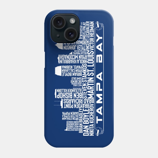 Tampa Bay Hockey Team All Time Legends, Tampa Bay Skyline Phone Case by Legend Skyline