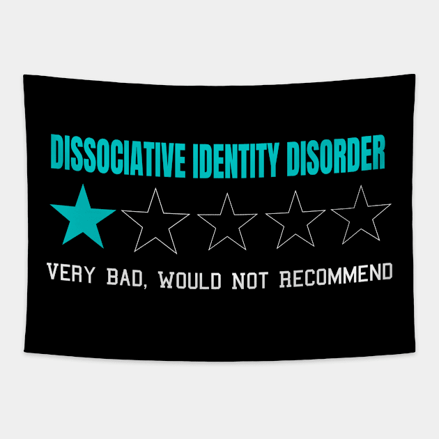 Dissociative Identity Disorder Very Bad Would Not Recommend One Star Rating Tapestry by MerchAndrey