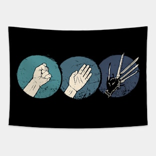 Rock, Paper, Scissorhands Tapestry