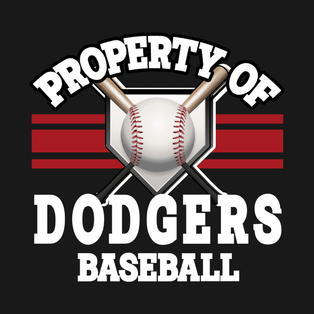 Proud Name Dodgers Graphic Property Vintage Baseball by WholesomeFood