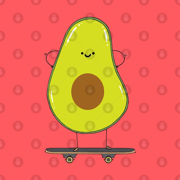 Avocado skater by adrianserghie