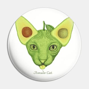 avocado cat Pin