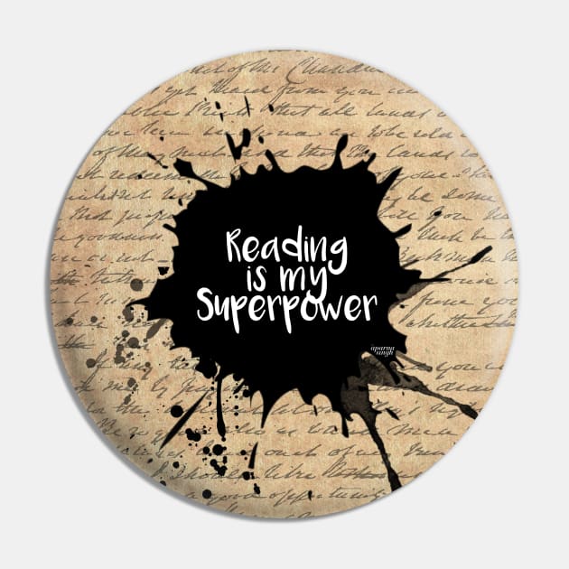 Reading is my Super Power Pin by applebubble