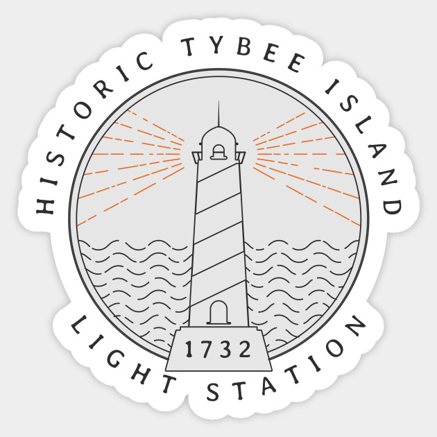 Georgia Tybee Island Georgia Sticker Teepublic