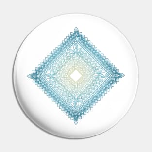 Snowflake mandala art Pin