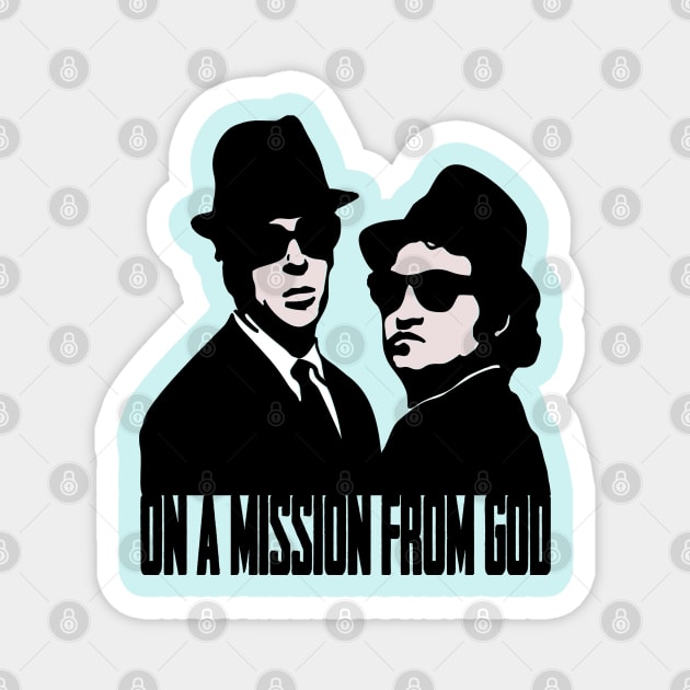 Blues brothers Magnet by LAZYJStudios