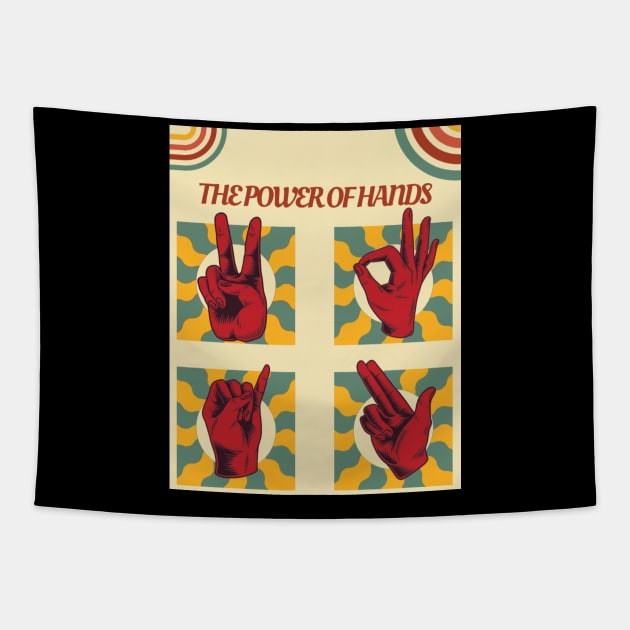 the power of hands Tapestry by hot_issue