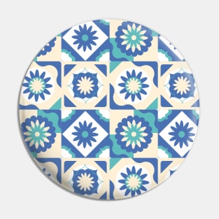 Azulejo #22- vector Portuguese Moorish pattern Pin