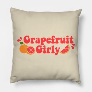 Grapefruit Girly Pillow