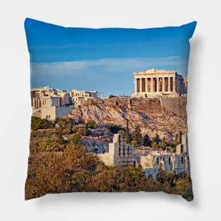 The Parthenon (447 B.C.) on the Athenian Acropolis, Greece Pillow