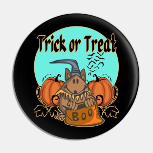 Halloween Hamster trick or treater Pin