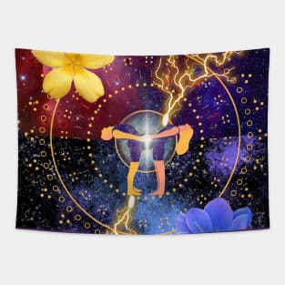 Manifesting art - a power couple Tapestry