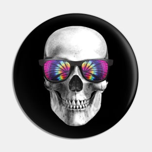 Cool Skull with sunglasses Pin