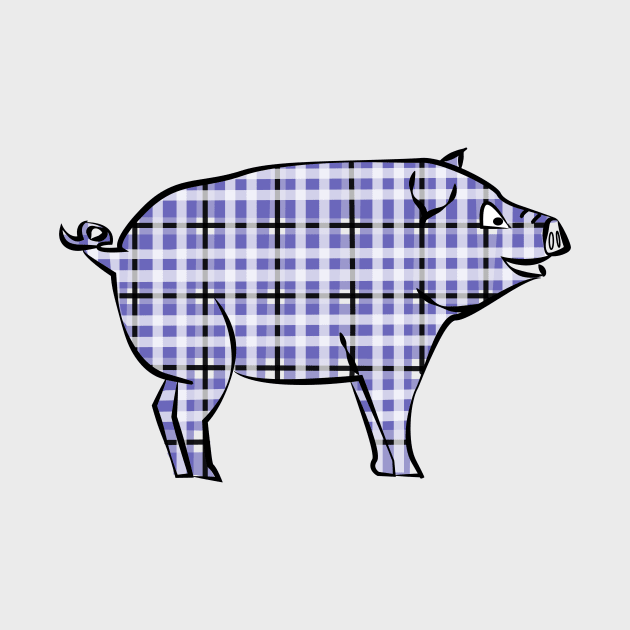 Lispe Plaid Pig by Lispe