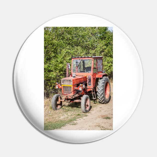 Transylvanian Red Tractor Pin by GrahamPrentice