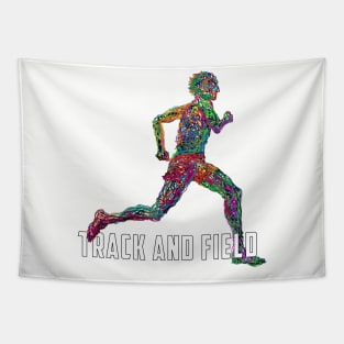 Wired to Run - Track and Field Tapestry