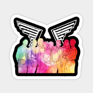 the west wings art vintage Magnet