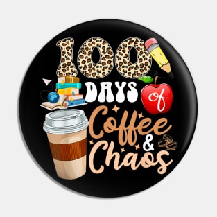 100 Days Of Coffee And Chaos Leopard 100th Day Of School Pin