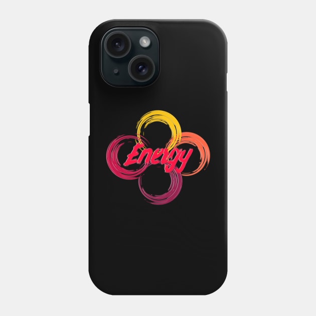 Energy Circle. Design with Vibrant Colors Phone Case by Lighttera