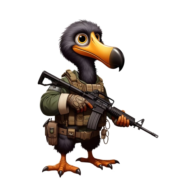 Tactical Dodo Bird by Rawlifegraphic