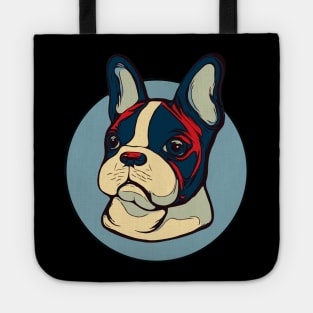 Frenchie french bulldog pop colorfull Tote