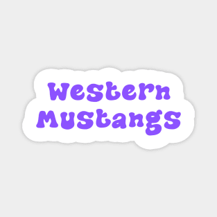 Western Mustangs Magnet