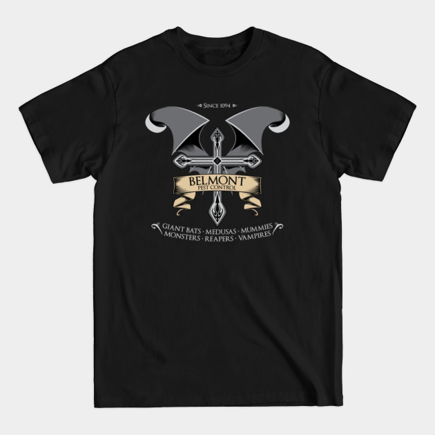 Disover Castlevania - Belmont Pest Control - Castlevania - T-Shirt