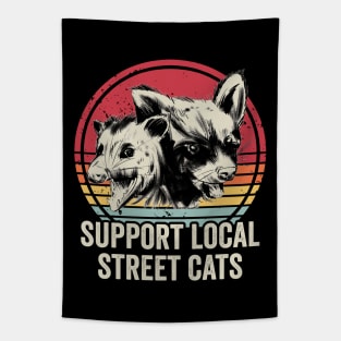 Support Your Local Street Cats Tapestry