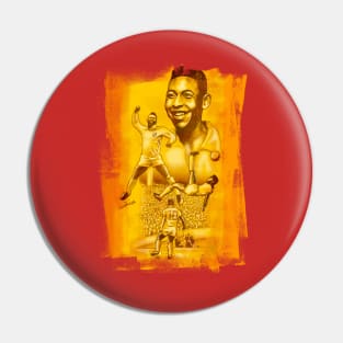 Golden King Of Soccer Pin