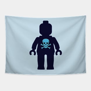 Minifig with Skull Design Tapestry