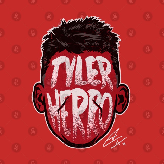 Tyler Herro Miami Player Silhouette by MASTER_SHAOLIN