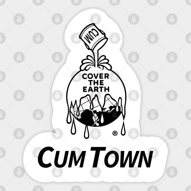 Cum Town Sherwin Williams Logo Cum Town Sticker Teepublic