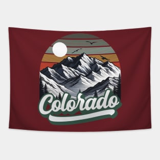 Colorado Vintage Sunset Outoors Tapestry