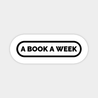 A BOOK A WEEK Logo Magnet